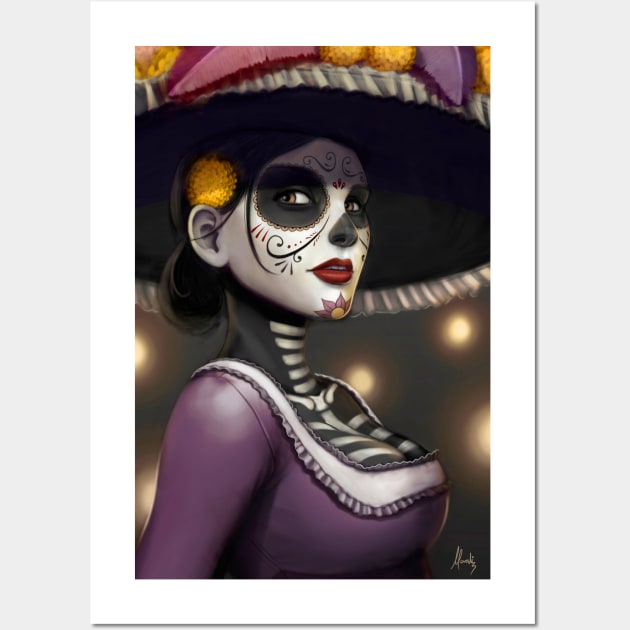 La Catrina Wall Art by mauriciomorali